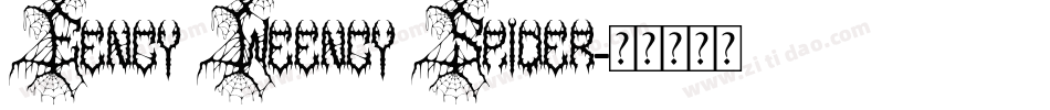 Eency Weency Spider字体转换
